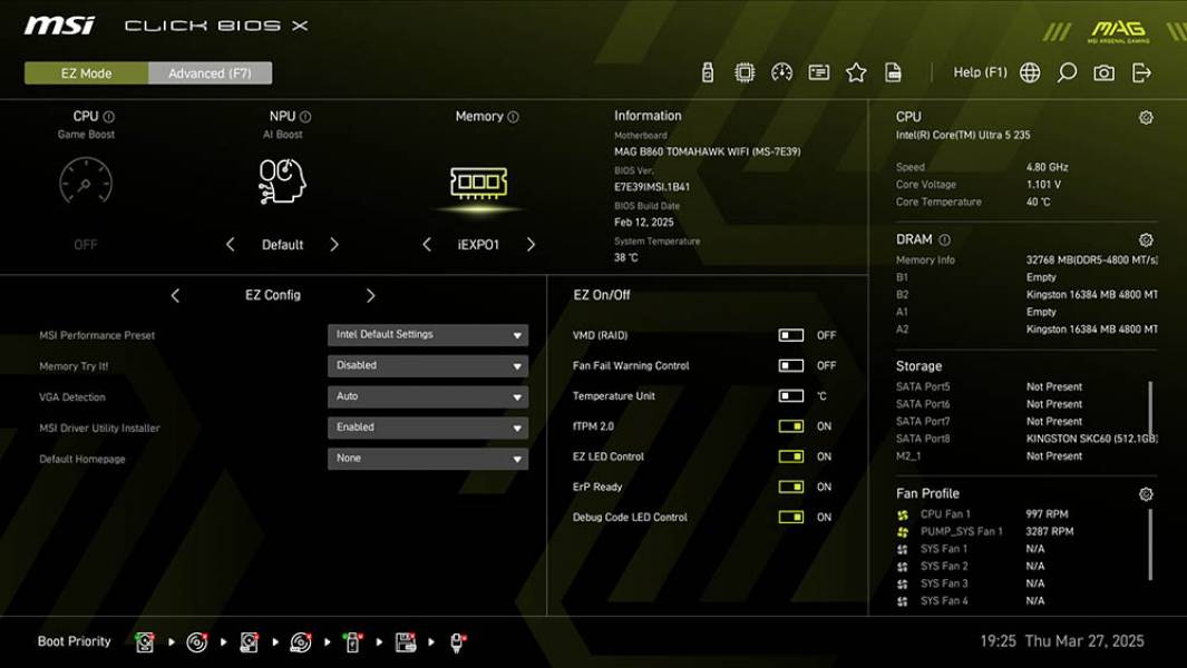 MSI MAG B860 TOMAHAWK WIFI-5